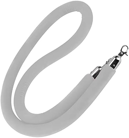 10 Ft Twisted Rope Barrier - Stylish Black Crowd Control Queue Rope for Events, Hotels, Celebrations, Hospitals & Banks - Perfect for Red Carpet Safety