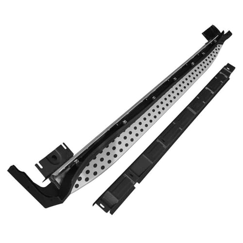 Estribos laterales para Benz GL 2008-2012 negro y plata miniatura 5