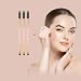 Eyebrow Brush - Set of 3 Spoolie and Angled Eye Brow Brush Apply for Brow Powders Waxes Gels and Blends (2 Pink+ 1 Black)