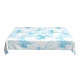 ZALXOZYL 152X228 cm Rechteckiges Tuch Wasserdicht Ozeandruckmuster Kindermuseum rutschfest Colorful 90in