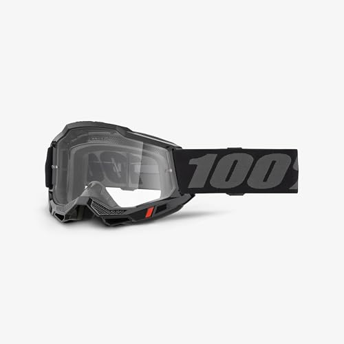 100% Accuri 2 Youth MX Offroad Goggles Black/Gray w/Clear Lens
