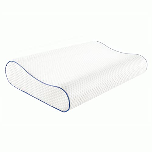 Side Sleeper Neck Pillow for Pain Relief Sleeping, Enther Cervical Memory Foam Pillow for Neck Support, Orthopedic Contour Firm Pillow with Washable Pillow Cover Side Sleeper Neck Pillow for Pain Relief Sleeping, Enther Cervical Memory Foam Pillow for Neck Support, Orthopedic Contour Firm Pillow with Washable Pillow Cover