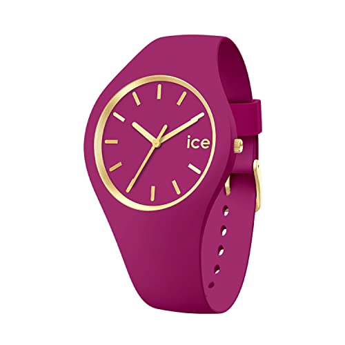 ICE-WATCH - ICE Glam Brushed Orchid - Montre Rose pour Femme avec Bracelet en Silicone - 020541 (Medium)