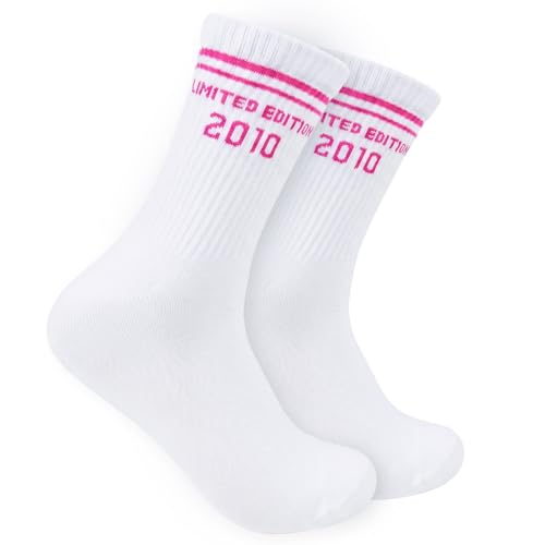 COMOOKA 16 Geburtstag Mädchen Socken 36-41 Geschenke für 16 Jährige Mädchen Geschenke zum 16 Geburtstag Mädchen 2026 Tennissocken Sweet 16 Teenager (16)