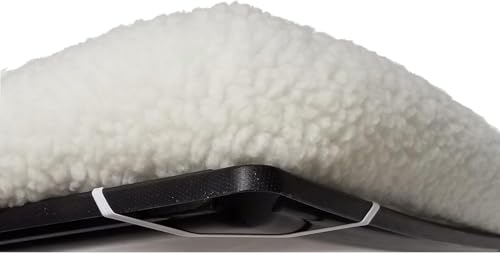 Image of MidWest Homes for Pets QuietTime Giant Dog Bed - White Fleece Bolster, Ultra-Soft and Machine Washable, Fits 54-Inch Crates and Carriers, for XXL Breed Dogs