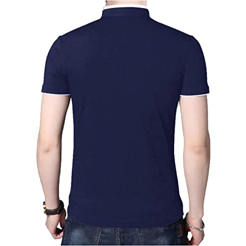 Image of Stylish and Handsome Mandarin Collar Half Sleeves T Shirt for Men Combo (Pack of 1)