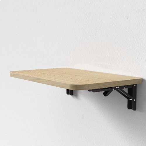 Mesa plegable de pared para espacios pequeños, escritorio plegable funcional con diseño flotante