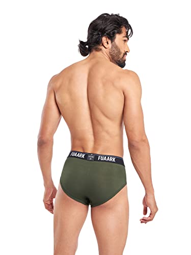 Image of FUAARK Men's Underwear Micro Modal Brief with Stretchy Fabric, Anti-Bacterial and Anti-Roll Waistband