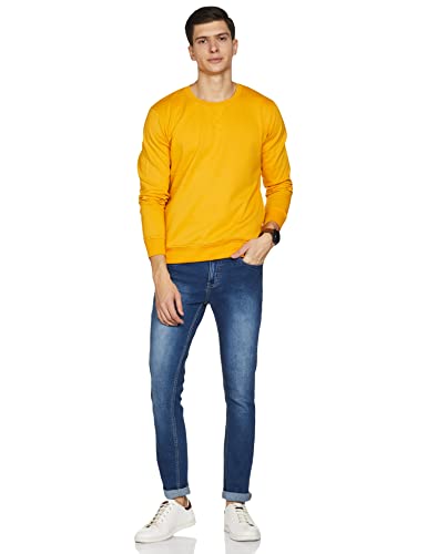 Image of Max Men Cotton Blend Solid Crew Neck Sweatshirt