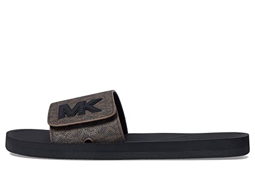 Michael Kors Mk Slide Brown 2 9 M #TOP3