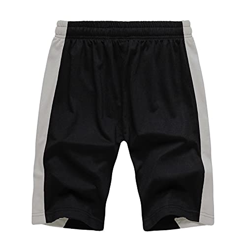 Glitter Foam Summer Mesh Color Matching Men's Sports Fitness Shorts Pants Leisure Breathable Men's Pants Trousers Grey #TOP2