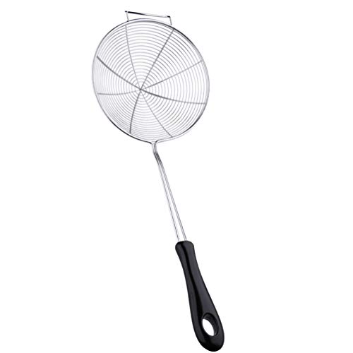 Hemoton Hot Pot Scoop Steel Kitchen Utensil Stainless Steel Skimmer Slotted Strainer Colander Water Filter Spoon for Home Noodles Dumplings