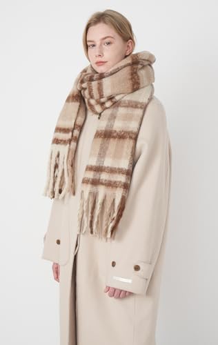 Vintage Scarfs for Women Warm Shawls and Wraps for Evening Dresses Soft Poncho Coat Thick Cashmere Wrap Cozy 20254