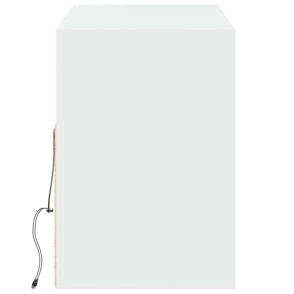 Madera resistente LED RGB para ambiente moderno Blanco 130x31x45 cm
