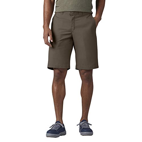 Dickies Men's Tall 11 Inch Relaxed-Fit Stretch Twill Work Short Big, Mushroom, 48