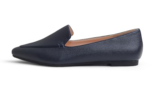 Image of FEVERSOLE Women's Loafer Flat Pointed Fashion Slip On Comfort Driving Office Shoes