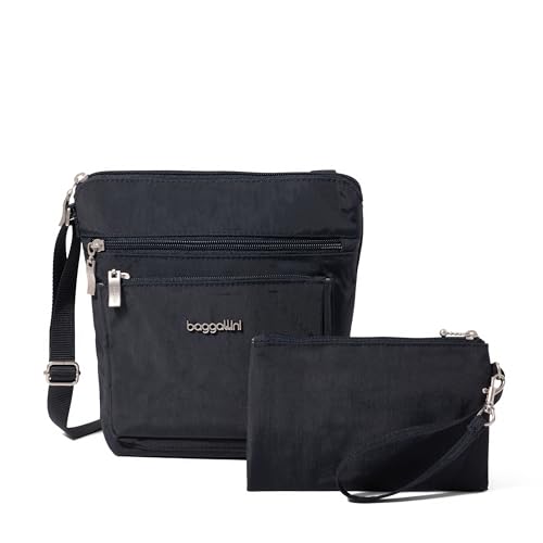Image of Baggallini Pocket Crossbody Bags for Women 8x8 Small Lightweight Durable Water-resistant Travel Purse W /Rfid