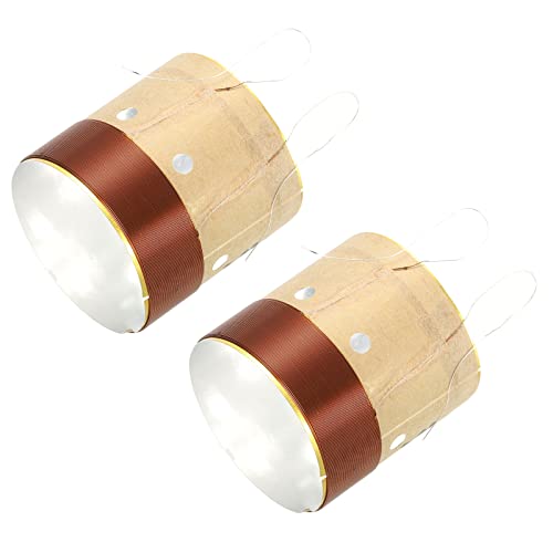 Woofer Voce Bobina 1.52x0.55 2 Strati Rotondo Rame Filo Altoparlante Voce per Riparazione 2pz