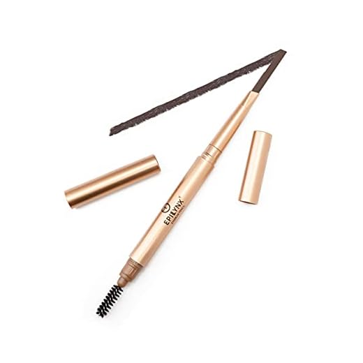 Epilynx Perfect Eyebrow Definer Pencil and Eyebrow Brush, for Sensitive Skin, Gluten-Free, Allergen-Free, Vegan