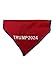 TRUMP 2024 Cat or Dog BANDANA, All Sizes for Small Medium Large Pets, Choose from 15 Custom Embroidered Phrases, Over-The-Collar Pet Scarf Handmade in USA