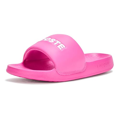 Lacoste Serve Slide Sandalia para mujer, Rosado, 10
