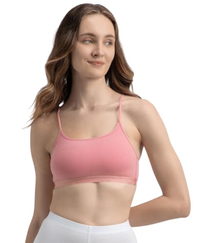 Image of Jockey 1351 Women's Super Combed Cotton Elastane Stretch Multiway Styled Crop Top with Adjustable Straps and Stay Fresh Treatment, Full-Coverage Bra