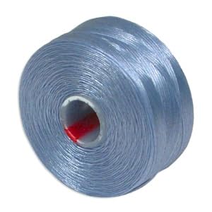 S-Lon (Superlon) Nylon Beading Thread - Size D - TEX45-78 Yards - Sky Blue