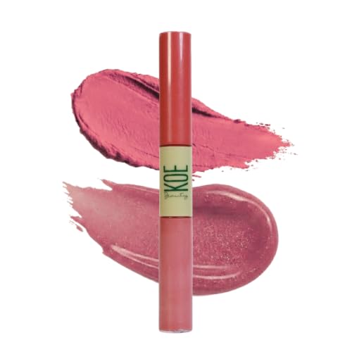 Image of Double Dip | Grape Escape & Jelly | Deep Muave Matte Lipstick (2ml) Plus Candy Gloss Finish Lip Topper (2ml) | Perfect Balance of Color & Shine