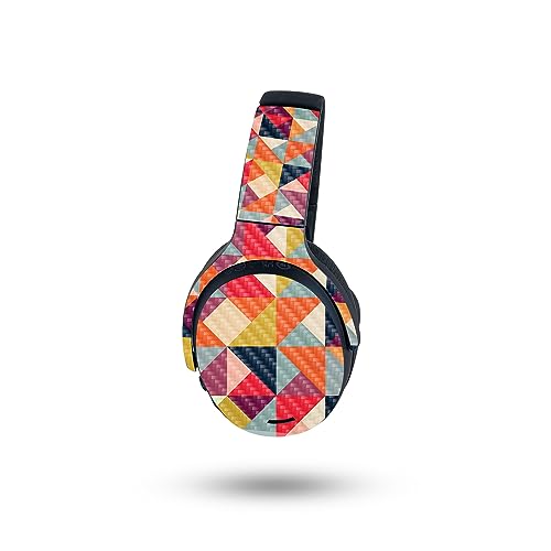 Image of MightySkins Carbon Fiber Skin Compatible with Skullcandy Crusher ANC 2 - Bright and Happy | Protective, Durable Textured Carbon Fiber Finish | Easy to Apply