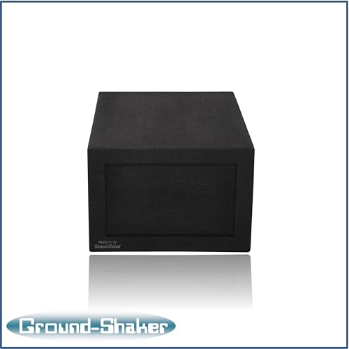 Image of 30HZ Reinforced Competition Single Ported Sub Box Sub Woofer Enclosure Speaker Box Car Audio Subwoofer Ground Shaker Box Ground-Shaker (Black, 8 inch)