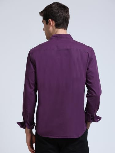Image of StitchX Men's Full Sleeve Core Essentials Twill Over-Dyed Shirt XS-2XL