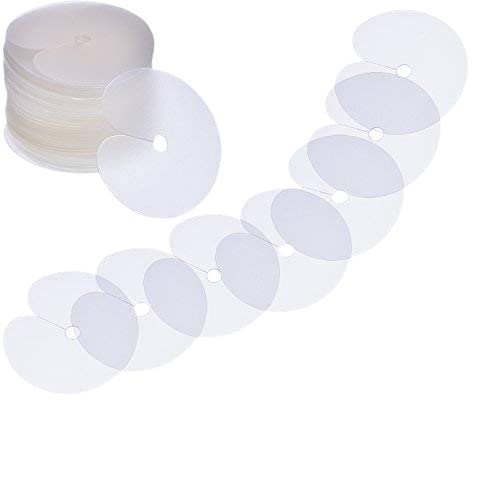 D-DIVINE 100 Pieces Single Hole Round Spacer Template, Heat Shield Guards for Hair Extension Bonding, Round Circular and Single Hole, Clear Fusion Glue Protector Templates-image-19