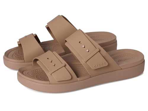 Crocs Brooklyn Buckle Low , Sandalias Mujer, Beige, 41/42 EU