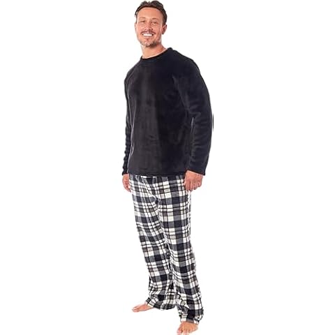MICHAEL PAUL Men's Soft Fleece Pyjamas Set Cover
