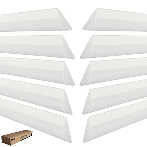 LEDtxmu 50W̌^ LEDx[XCg 50W̌^ 125cm LEDǏƖZbg F5000K 8000LM Lb`x[XCg VƖ {ݗp mCYX PLیς 10{