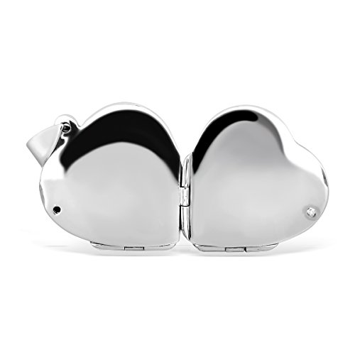 WithLoveSilver 925 Sterling Silver Heart Lucky Clover Photo for Four Pictures Pendant Locket4