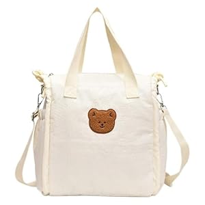 Ukbzxcmws Bärenmuster Windeltasche mit USB-Aufladung