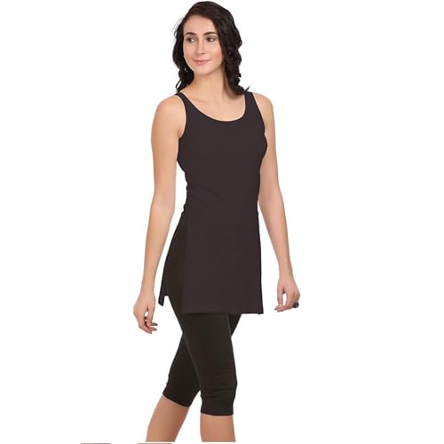 Image of ICEDIVE Women's Cotton Stretch Camisole | Fabulous Inners | Soft,Lightweight & Breathable Fabric |Ideal,Layering, Sleepwear & Lounge Use in,