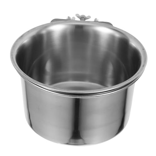 WOONEKY 不???挂式犬用ボウル 防 れクレート取付 用食 大 犬 深 水 れ 食