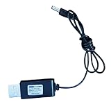 Adaptateurs secteur Lampe de Stand de marché de Nuit, Chargeur d\'ampoule 4.2V, câble de Chargement 5V, lampadaire USB, Lampe de Poche Lumineuse 3.6V(4.2V-USB Cable+3.5 Ends)