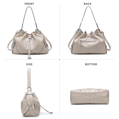 Bolso Grande Hobo para Mujer Estilo Bucket Tote miniatura 5