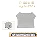 10PCS D-UK3/10 Terminal Baffle UK3N/5N/6N/10N/16N Partition Accessories of Voltage Wiring Block Protect The End Cover(D-UK3N 10PCS)