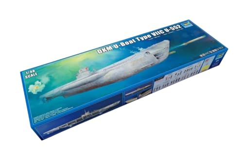 Trumpeter&reg; DKM U-Boat Type VIIC U-552 Plastic Model Kit, 1/48 Scale