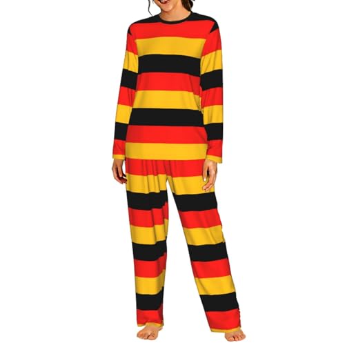 Pyjama Allemagne femme ensemble nuit manches longues élastique doux