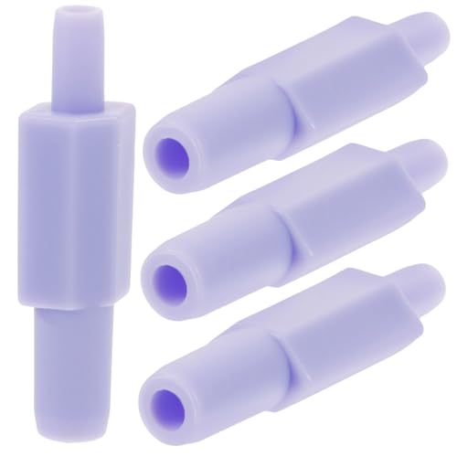 SEWACC 4 個 さく乳器の付属品 ベビーフィーディングホース 搾乳器ホースコネクタ チューブ用電動搾乳器アダプター さく乳器ホースコネクタ 搾乳器のホース継手 ポリプロピレン Violet