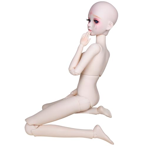 Muñeca articulada BJD sirena 60 cm piel blanca miniatura 4