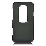 Black Rubberized Hard Phone Cover for HTC EVO 3D Protector Case