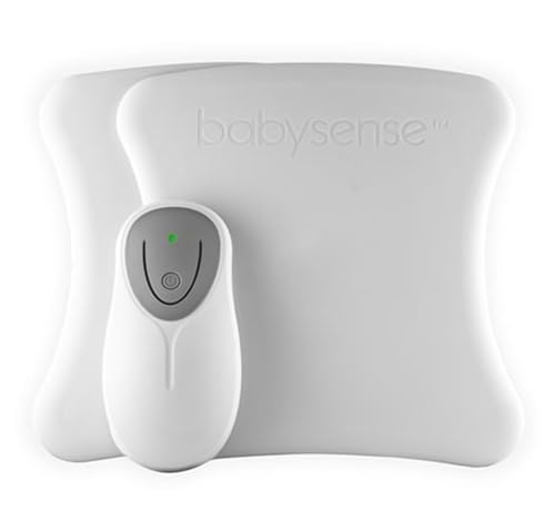 Baby Monitor Babysense 8 con Avvisi in Tempo Reale per Mancanza di Respiro, Notifiche di Irregolarità Respiratoria, Certificato Medico, Copertura Completa del Letto con 2 Sensori