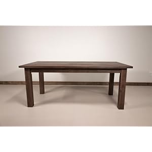 Rustic solid wood dining table maple priest table light coffee colored wooden kitchen table modern simple style farmhouse kitchen table suitable for kitchen or dining room tables  urban country home decor