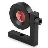 EIMSOAH Prisma della Stazione Totale, Mini Prisma MP110 Rivestito in Rame con Barra a L Ad Angolo Retto da 90 Gradi per Apparecchiature Topografiche, con Diametro del Vetro di 25,4 Mm